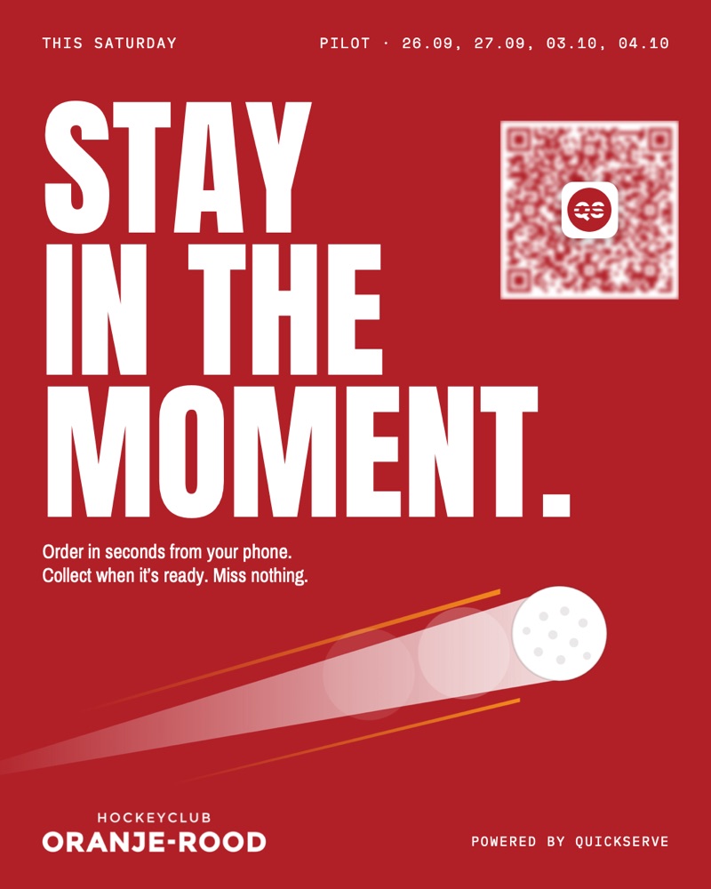 Pilot poster: Stay in the moment.